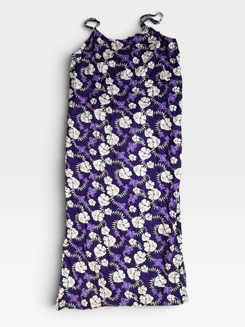 Blue Sky Purple & White Floral Maxi Cover-Up